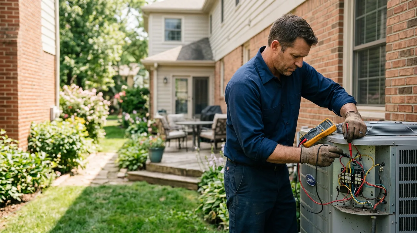 HVAC technician working near Decatur, IL